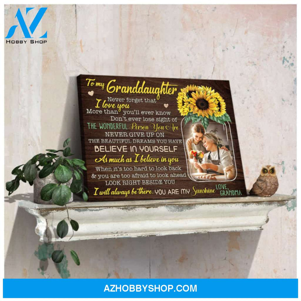 Custom Canvas Prints Personalized Photo Gift from Grandma for Granddaughter Ohcanvas