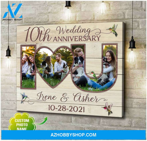 Custom Canvas Prints Personalized Photo Gifts 10th Wedding Anniversary Gifts For Couple Wall Art Ohcanvas