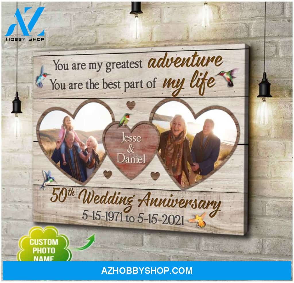 Custom Canvas Prints Personalized Photo Gifts 50th Wedding Anniversary Gifts For Couple Wall Art Ohcanvas