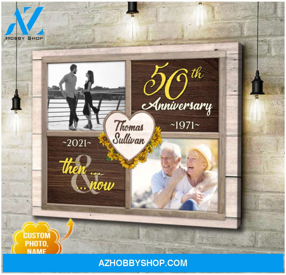 Custom Canvas Prints Personalized Photo Gifts 50th Wedding Anniversary Gifts For Couple Wall Art Ohcanvas