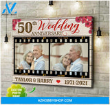 Custom Canvas Prints Personalized Photo Gifts 50th Wedding Anniversary Gifts For Couple Wall Art Ohcanvas