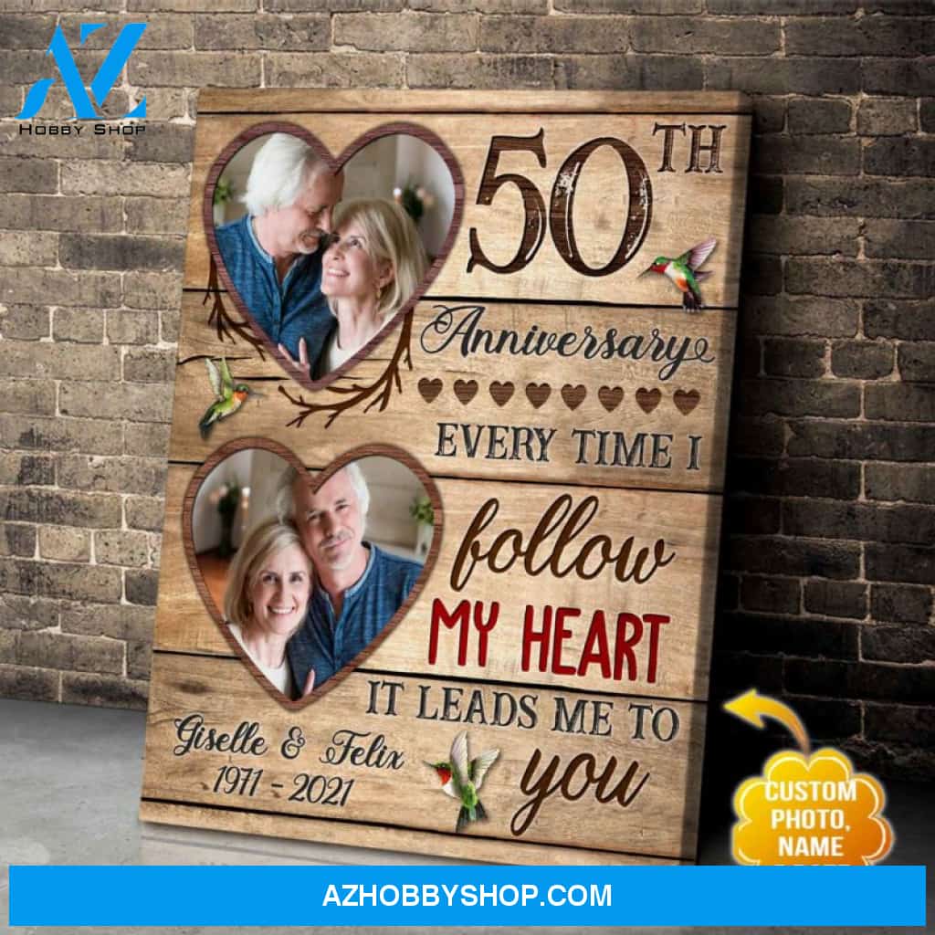 Custom Canvas Prints Personalized Photo Gifts 50th Wedding Anniversary Gifts For Couple Wall Art Ohcanvas
