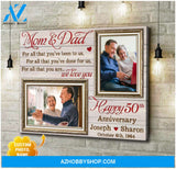 Custom Canvas Prints Personalized Photo Gifts 50th Wedding Anniversary Gifts For Couple Wall Art Ohcanvas