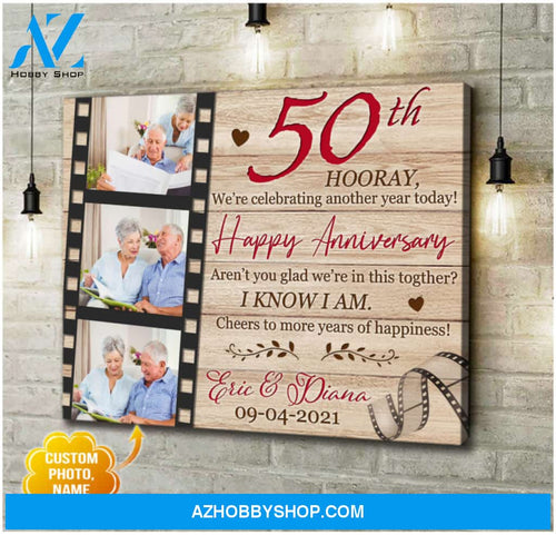 Custom Canvas Prints Personalized Photo Gifts 50th Wedding Anniversary Gifts For Couple Wall Art Ohcanvas