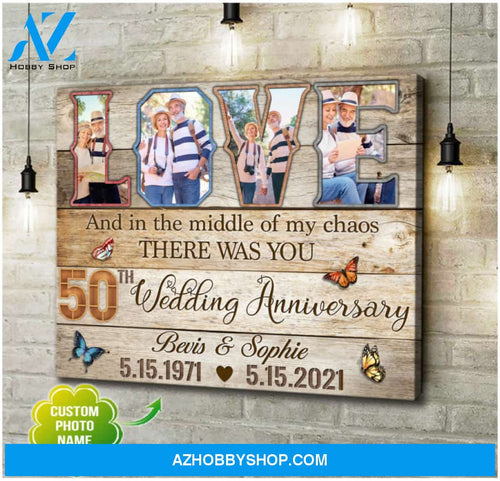 Custom Canvas Prints Personalized Photo Gifts 50th Wedding Anniversary Gifts For Couple Wall Art Ohcanvas