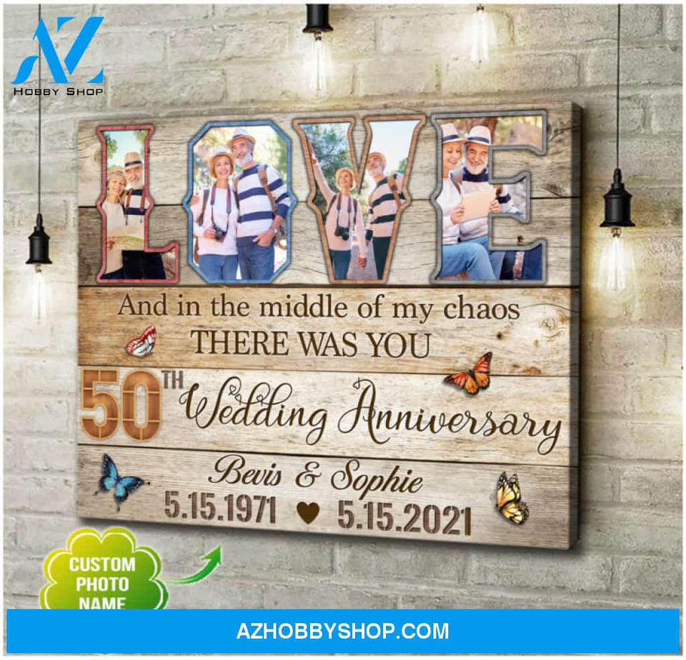 Custom Canvas Prints Personalized Photo Gifts 50th Wedding Anniversary Gifts For Couple Wall Art Ohcanvas
