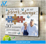 Custom Canvas Prints Personalized Photo Gifts 50th Wedding Anniversary Gifts For Couple Wall Art Ohcanvas