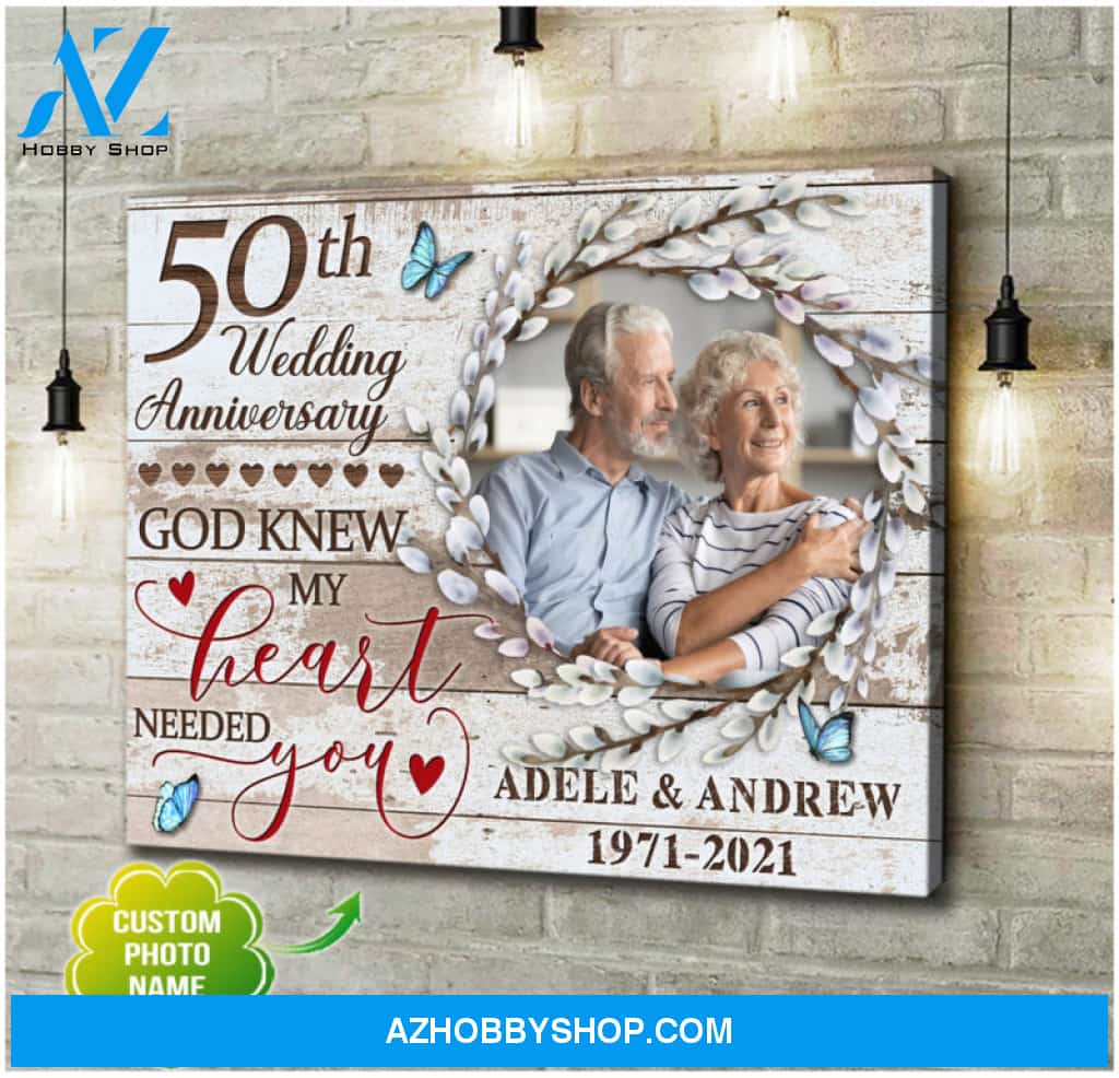Custom Canvas Prints Personalized Photo Gifts 50th Wedding Anniversary Gifts For Couple Wall Art Ohcanvas