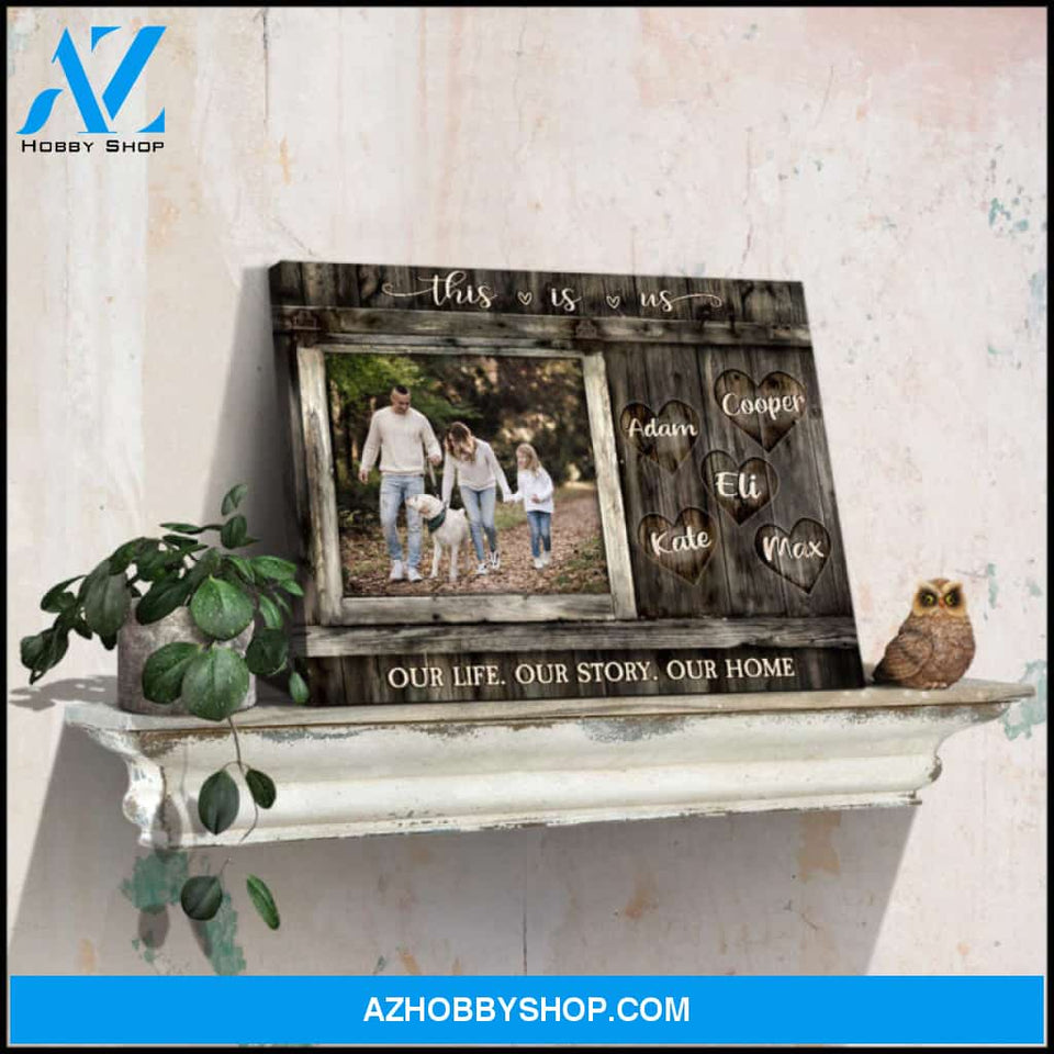 Custom Canvas Prints Personalized Photo Gifts Family Gifts Our Life Our Story Our Home Wall Art Decor Ohcanvas