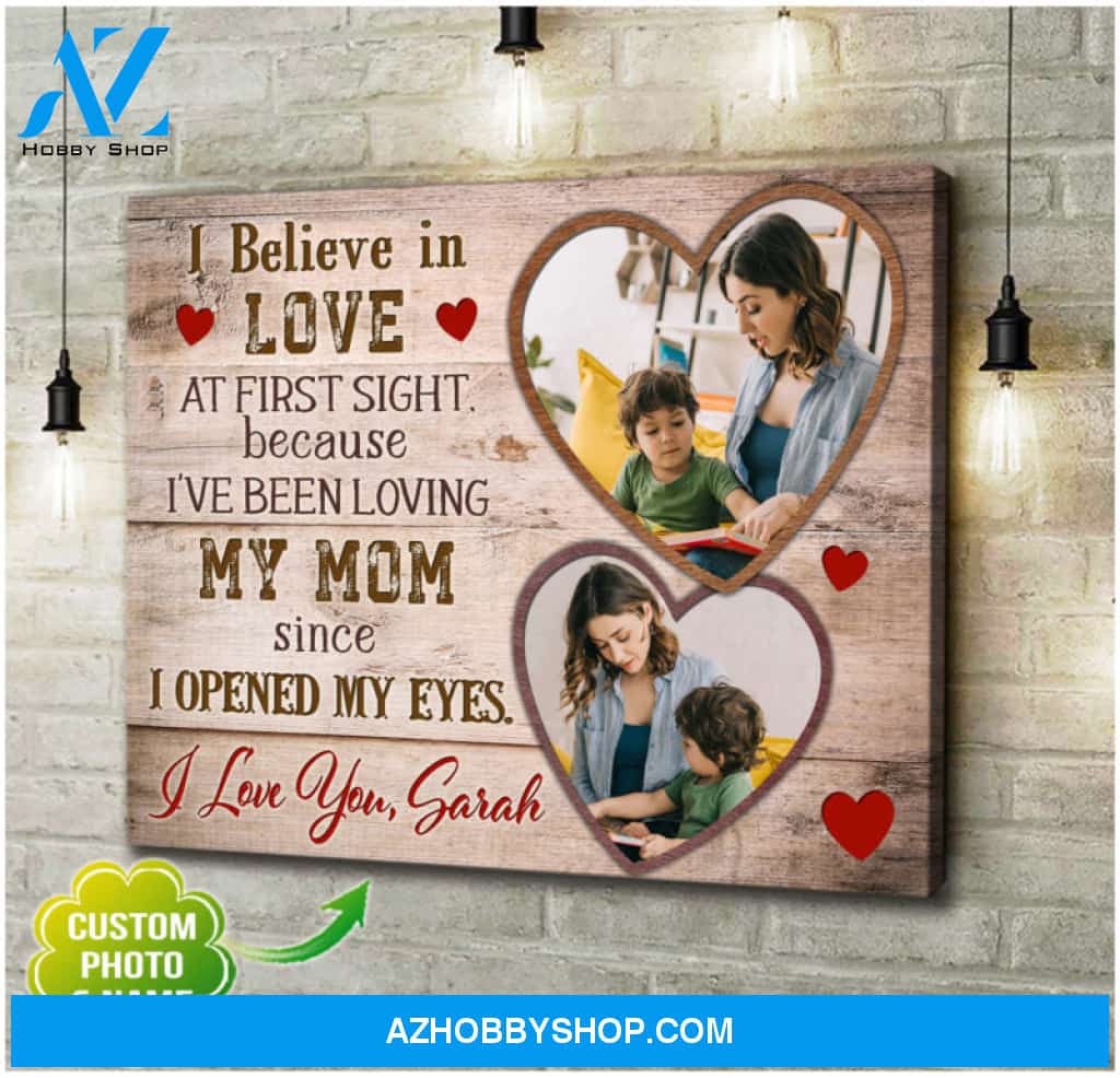 Custom Canvas Prints Personalized Photo Gifts Gift for Her I Believe In Love Wall Art Decor Ohcanvas