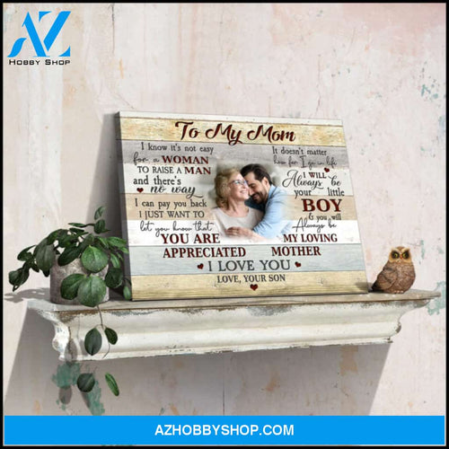 Custom Canvas Prints Personalized Photo Gifts Gift for Mom from Son Ohcanvas
