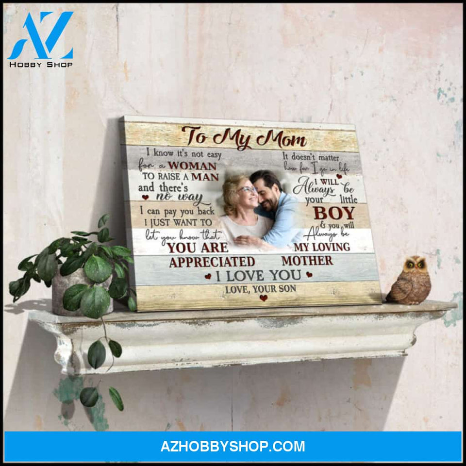Custom Canvas Prints Personalized Photo Gifts Gift for Mom from Son Ohcanvas