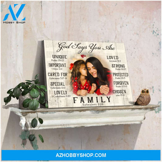 Custom Canvas Prints Personalized Photo Gifts Meaningful Gifts God Says You Are Wall Art Decor Ohcanvas