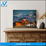 Custom Canvas Prints Personalized Wedding Anniversary Gifts Loving you is a wonderful way to spend a lifetime Barn and Truck Wall Art Decor Ohcanvas