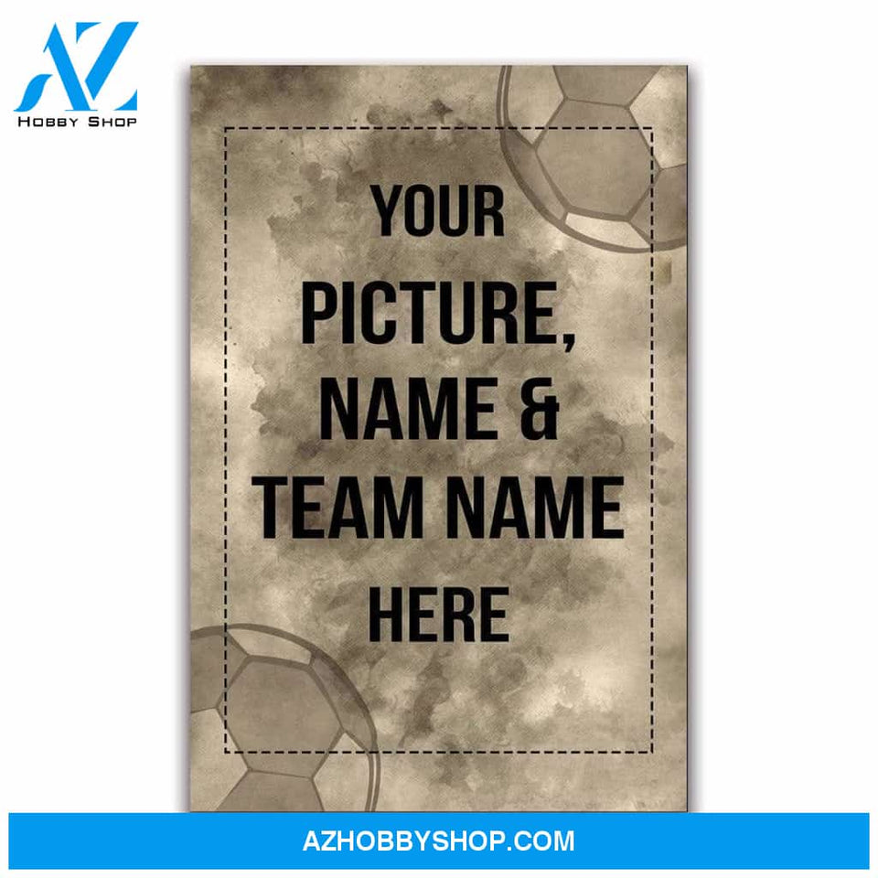 Custom Canvas Prints Soccer Player With Photo
