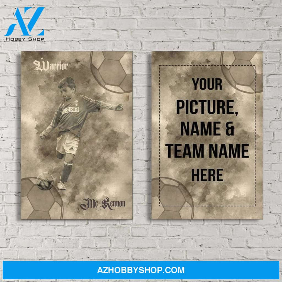 Custom Canvas Prints Soccer Player With Photo