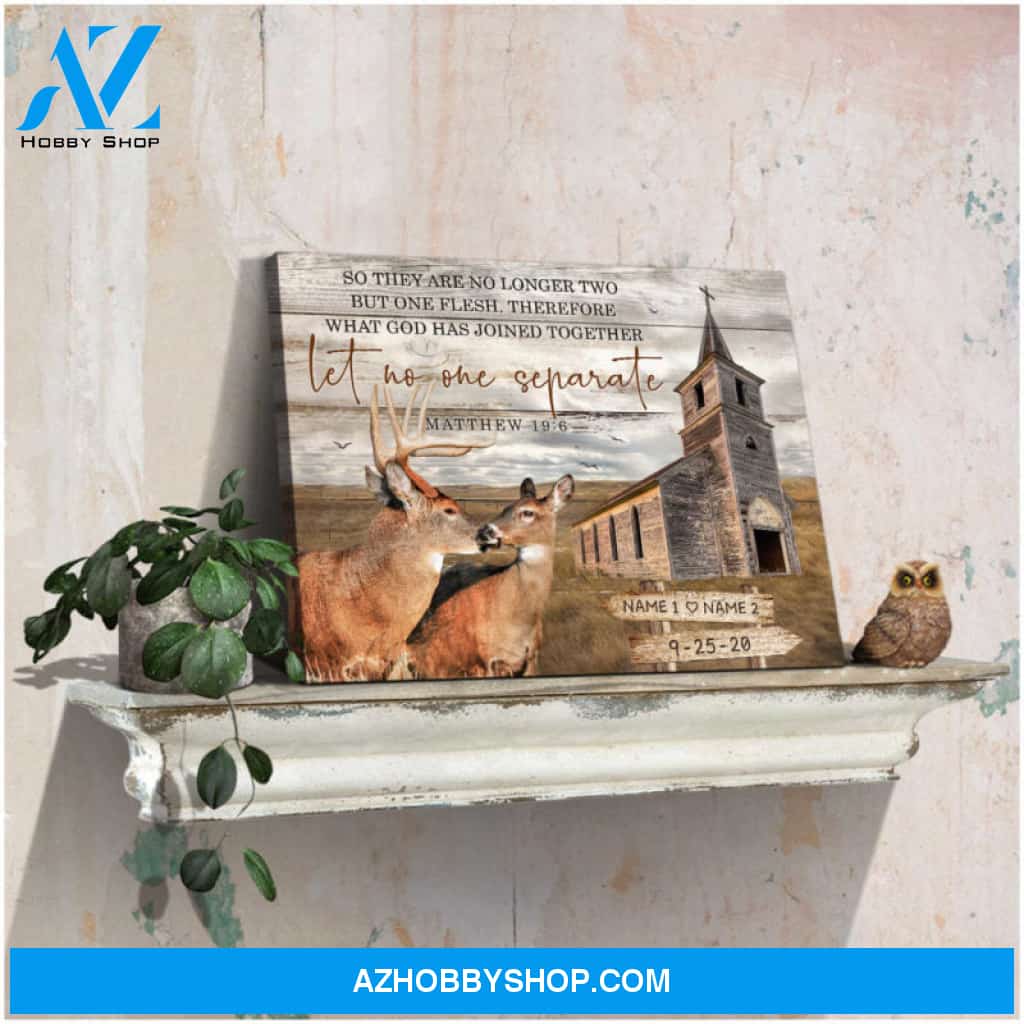 Custom Canvas Prints Wedding Anniversary Gifts Birthday Gifts Personalized Gifts Farmhouse Farm Church Buck and Doe So they are no longer Ohcanvas