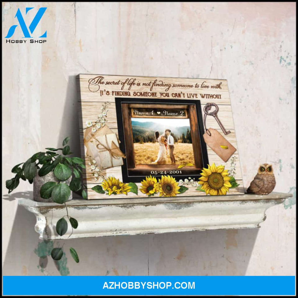 Custom Canvas Prints Wedding Anniversary Gifts Personalized Photo Gifts The secret of life Ohcanvas