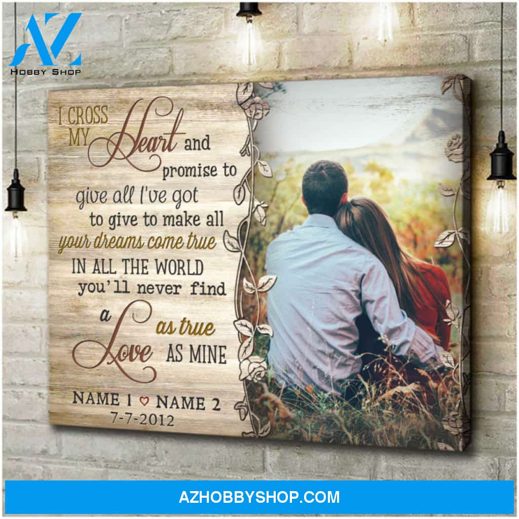Custom Canvas Prints Wedding Anniversary Gifts Personalized Photo With Song Lyrics Wall Art Decor Ohcanvas