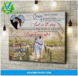 Custom Canvas Prints Wedding Anniversary Gifts Photo Gifts Once Upon A time Beach Theme Wall Art Decor Ohcanvas