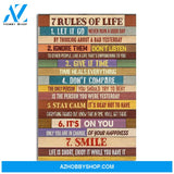 Custom Canvas Social Worker 7 Rules Of Life Vertical Poster, Worker Gift Coworker Gift, New Job Wall Art, Wall Decor