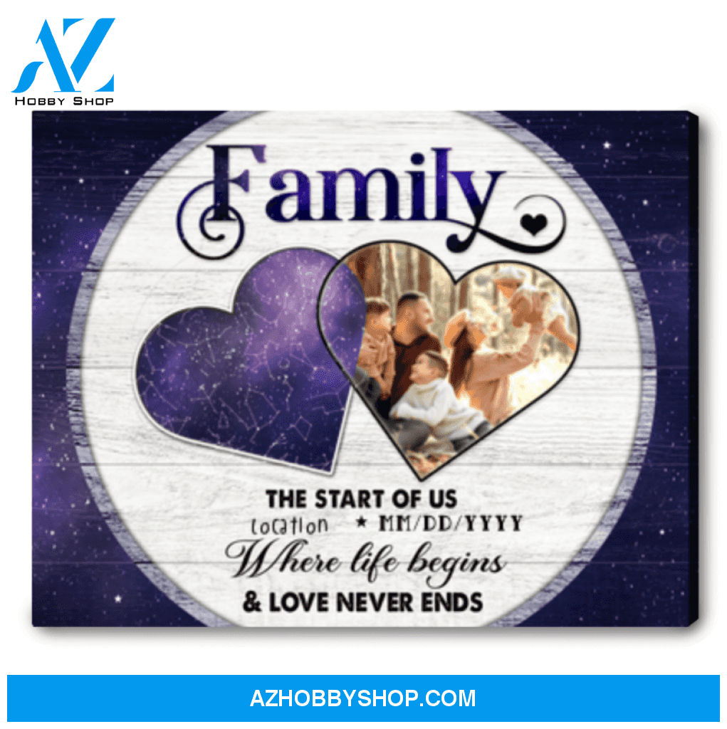 Custom Canvas Star Map Personalized Gift Ideas For Family