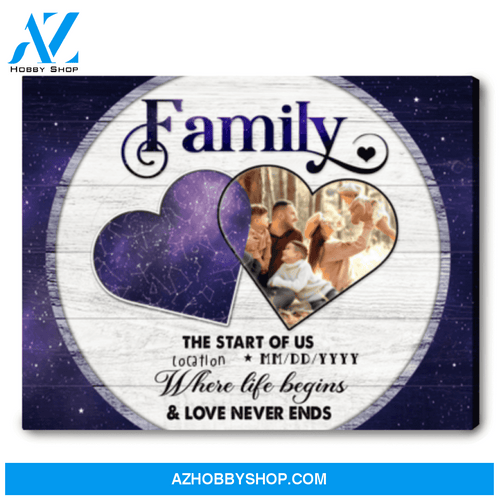 Custom Canvas Star Map Personalized Gift Ideas For Family