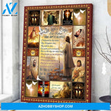 Custom Canvas The Lord's Prayer Our Father Who Art In Heaven Jesus God Wall Decor Thanksgiving Gift Christmas Gifts 2021