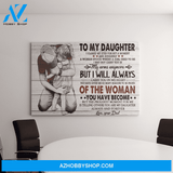 Custom Canvas To My Daughter I Closed My Eye - Gift For Daughter Hot Christmas Gifts 2021