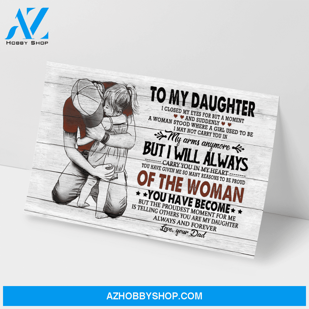 Custom Canvas To My Daughter I Closed My Eye - Gift For Daughter Hot Christmas Gifts 2021