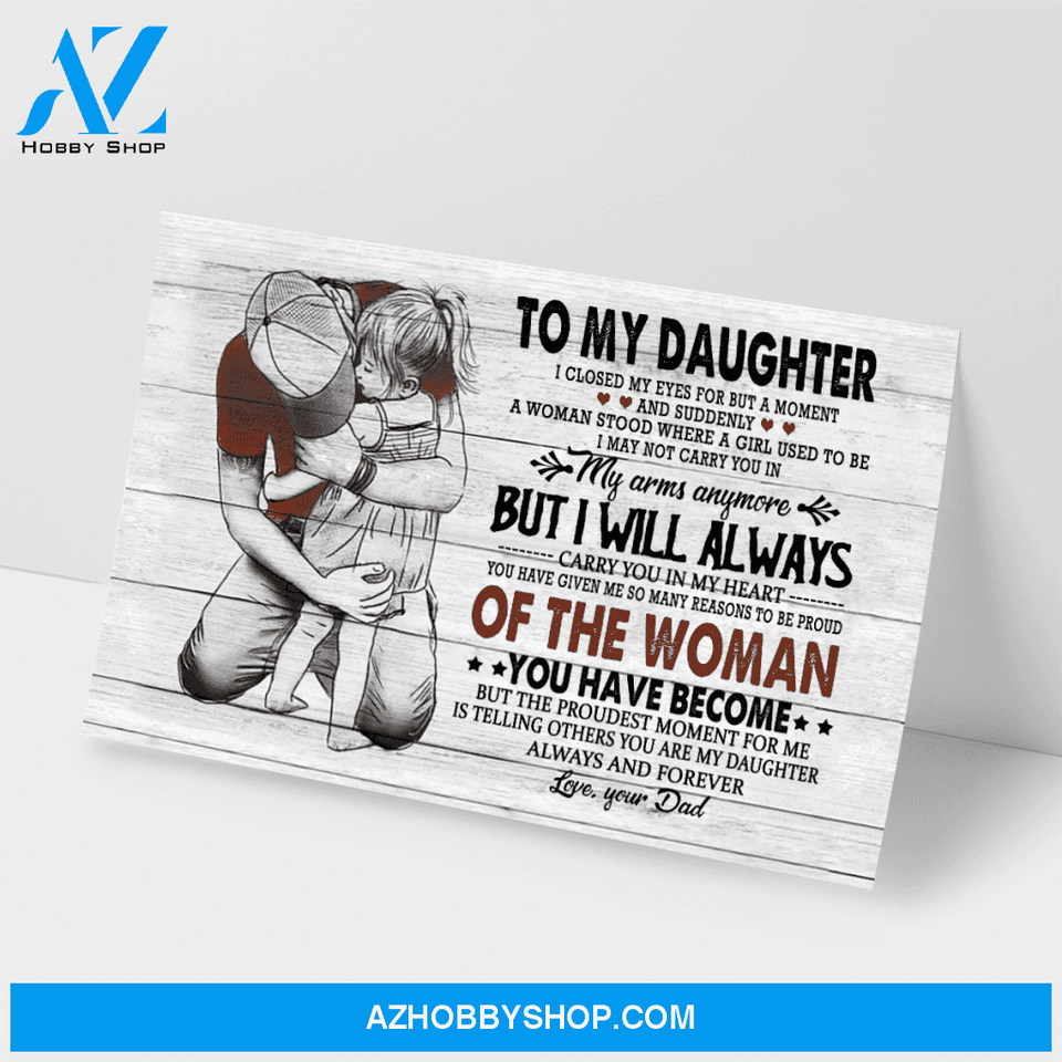 Custom Canvas To My Daughter I Closed My Eye - Gift For Daughter Hot Christmas Gifts 2021