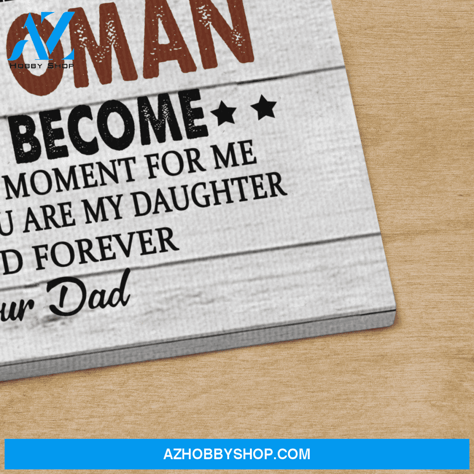 Custom Canvas To My Daughter I Closed My Eye - Gift For Daughter Hot Christmas Gifts 2021