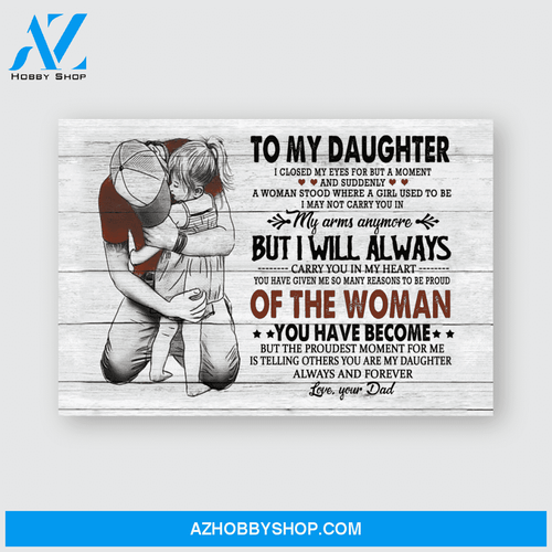 Custom Canvas To My Daughter I Closed My Eye - Gift For Daughter Hot Christmas Gifts 2021