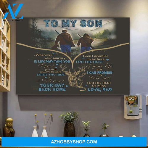 Custom Canvas To My Son Canvas Print Wall Art