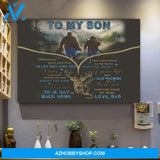 Custom Canvas To My Son Canvas Print Wall Art