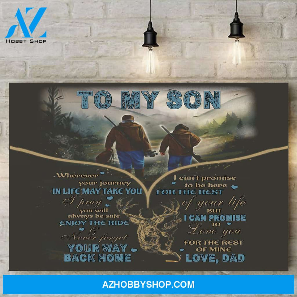 Custom Canvas To My Son Canvas Print Wall Art