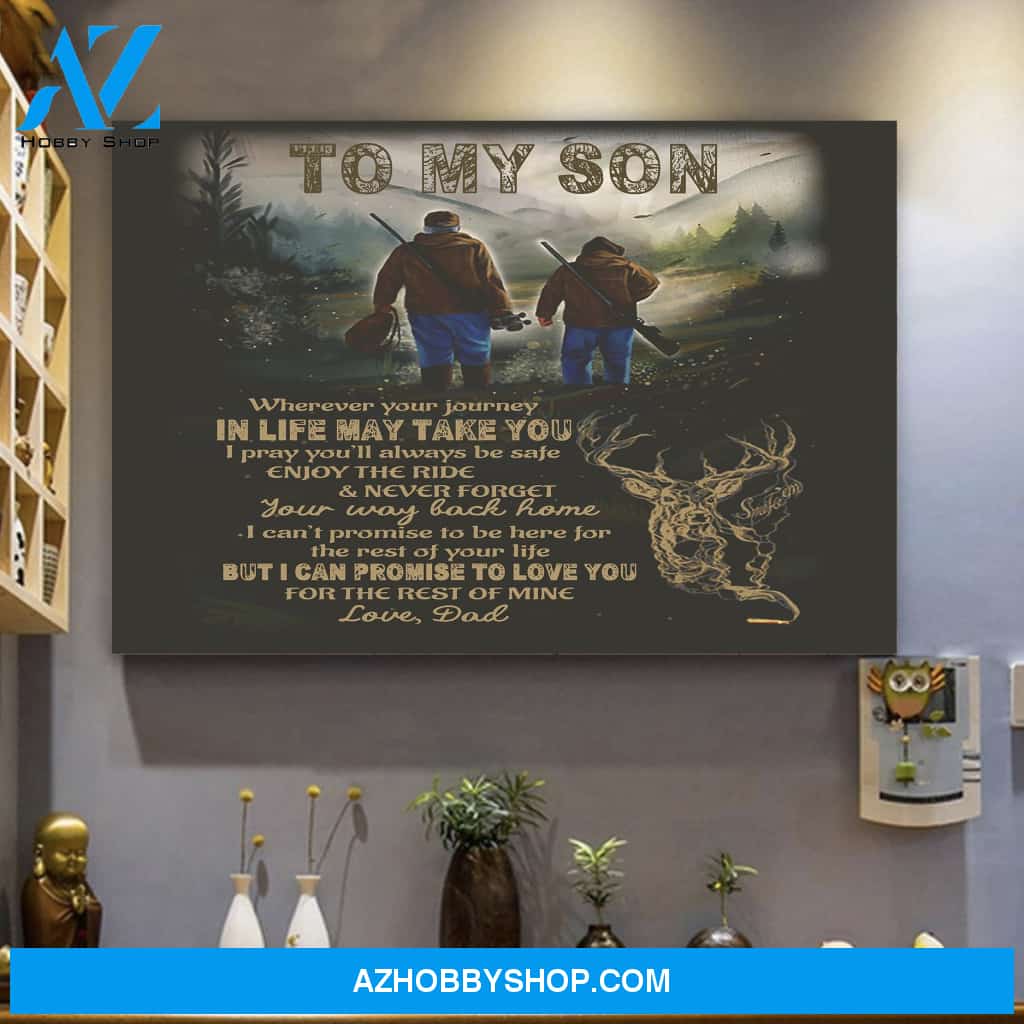Custom Canvas To My Son Canvas Print Wall Art