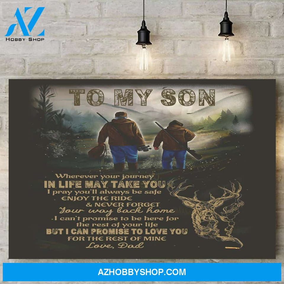 Custom Canvas To My Son Canvas Print Wall Art