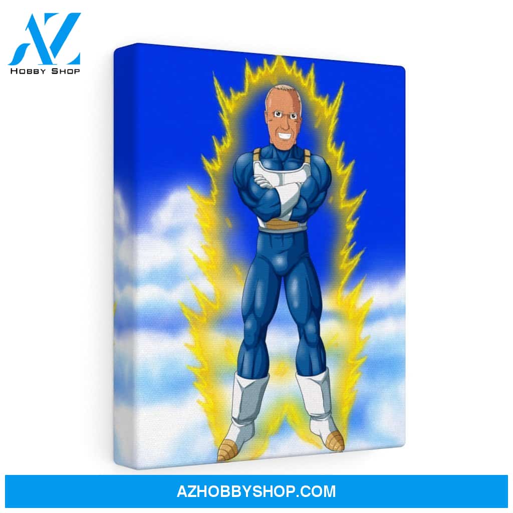 Custom Cartoon Canvas Portrait, DBZ Personalized Style