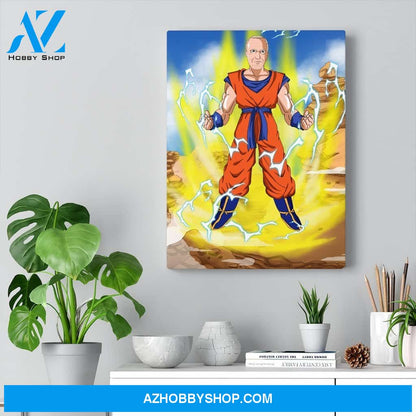 Custom Cartoon Canvas Portrait, DBZ Personalized Style
