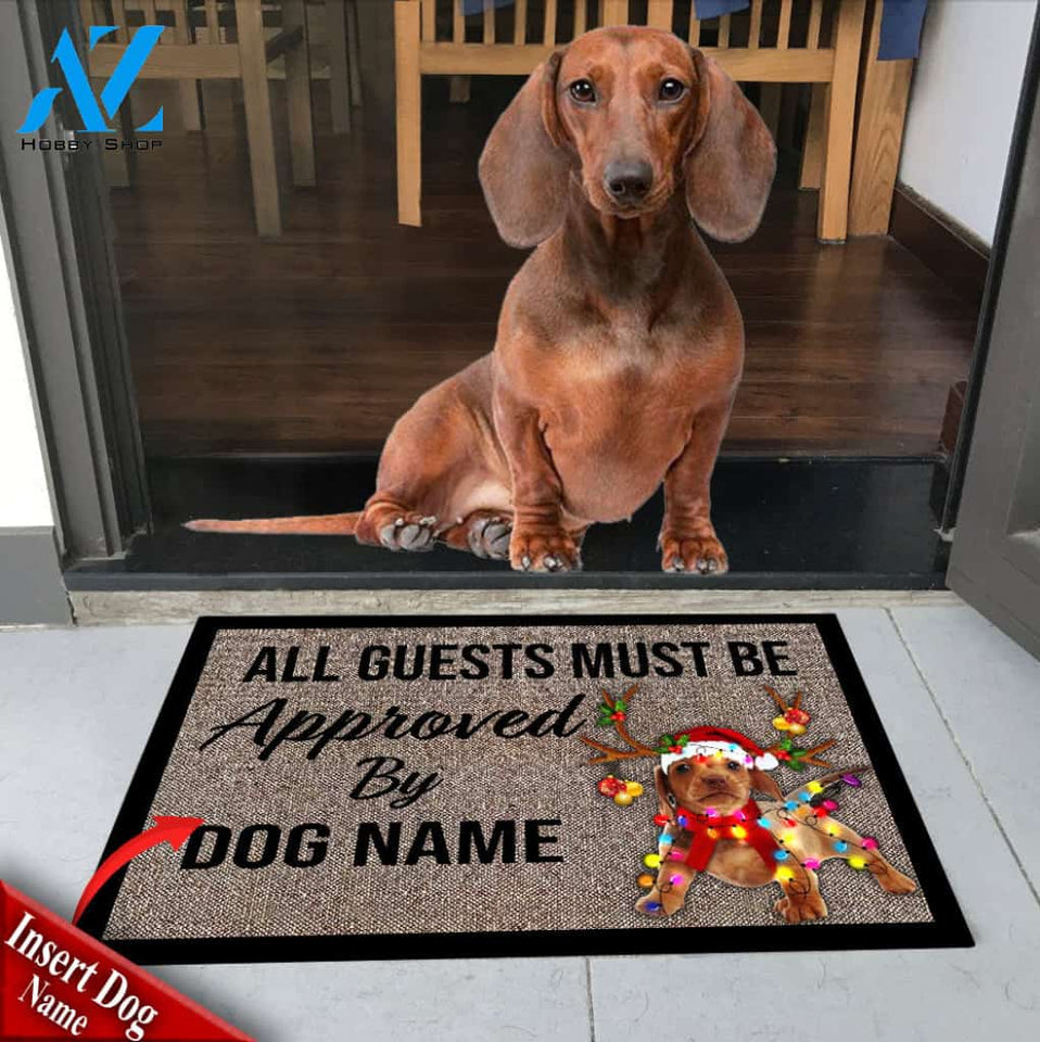 Custom Dachshund Ds76 DoorMat All Over Printed(6888)