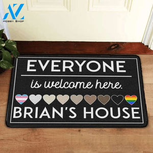 Custom Everyone is welcome here Doormat | Welcome Mat | House Warming Gift