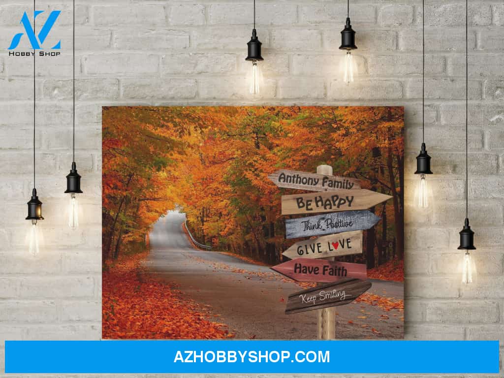 Custom Family Name Quotes - Personalized Canvas