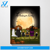 Custom Family Premium Canvas Personalized Gift for Halloween
