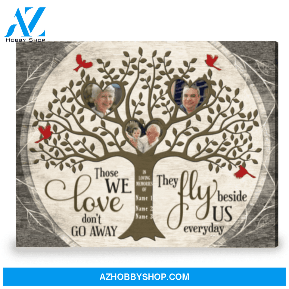 Custom Family Tree Memorial Wall Decor Grievance Gift Canvas Print