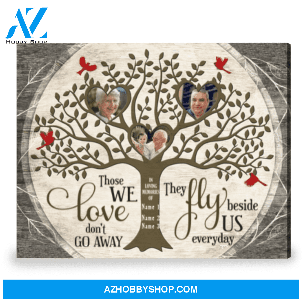Custom Family Tree Memorial Wall Decor Grievance Gift Canvas Print