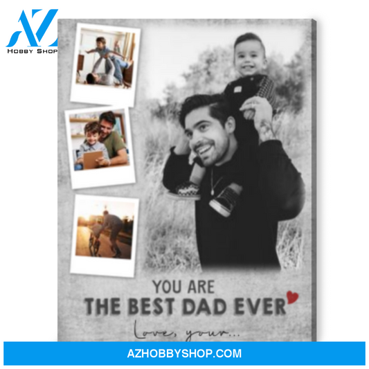 Custom Gift For Father's Day Photo Gift For Dad Canvas Wall Art