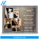 Custom Gift For Newlywed Gift For Couple A Marriage Prayer Canvas Print