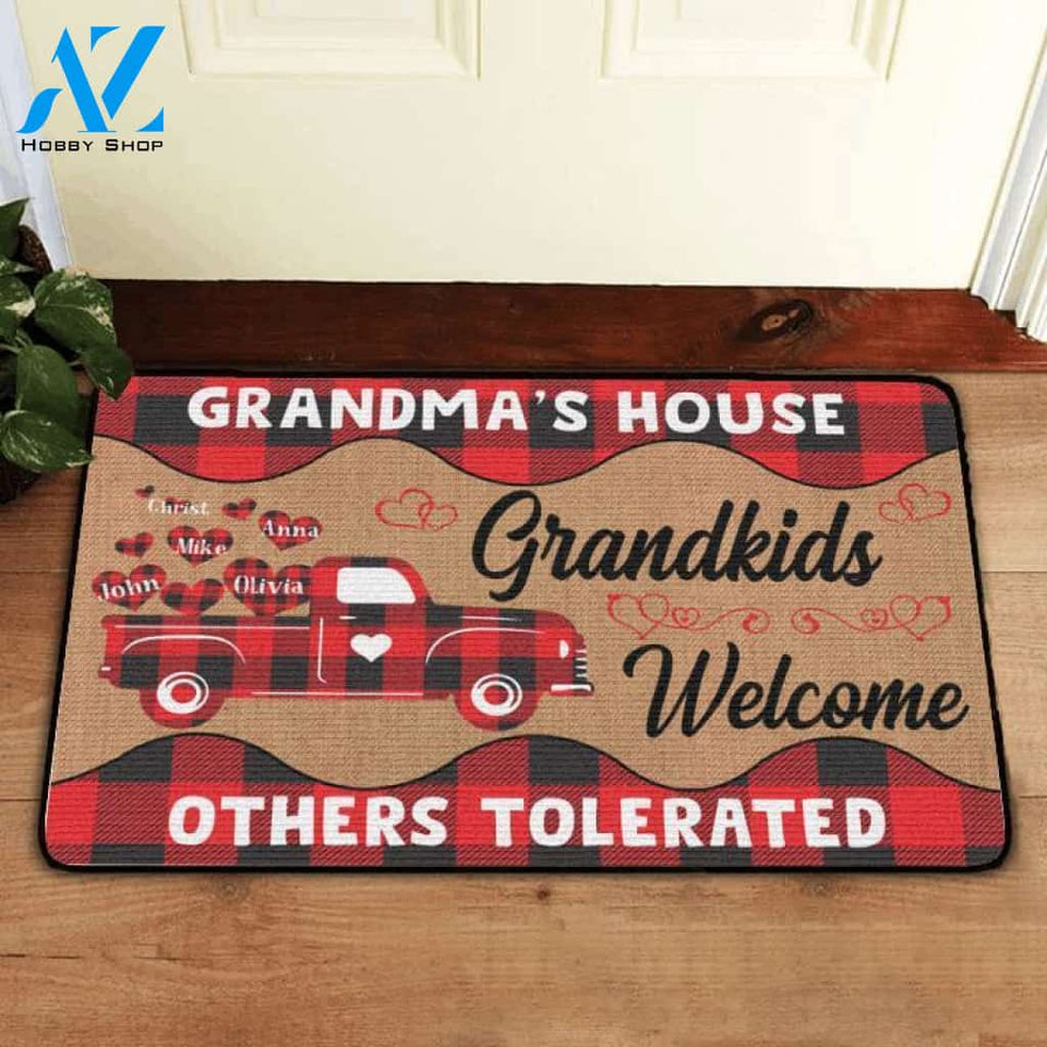 Custom Grandma's House Grandkids Welcome Doormat | Welcome Mat | House Warming Gift