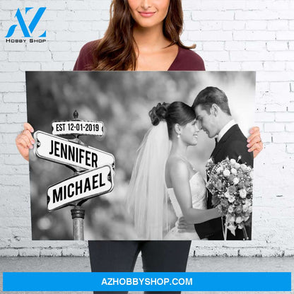 Custom Image Street Sign Premium Canvas